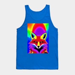 BEAUTIFUL THOUGHTFUL RAINBOW FOX Tank Top